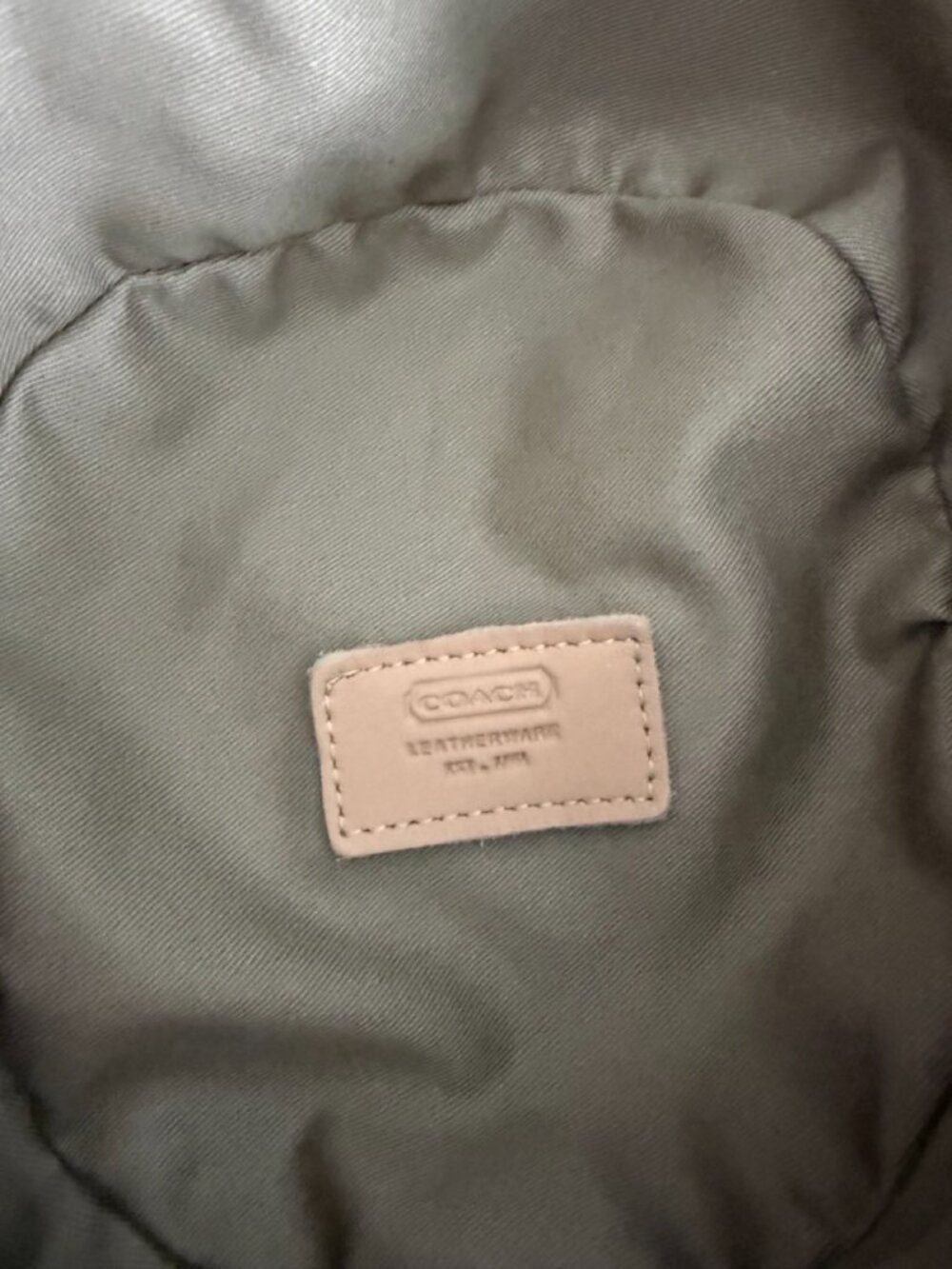 Vintage Coach Signature Jacquard Bucket Hat with classic brown mono - Picture 3 of 4
